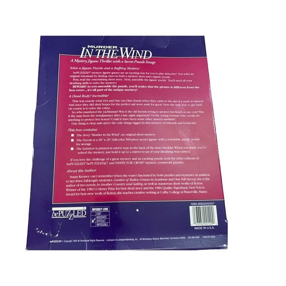 Murder in the Wind Mystery Jigsaw Thriller with a Secret Puzzle Image - Picture 5 of 8